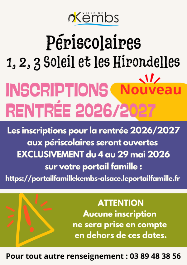 Inscriptions ALSH 2026
